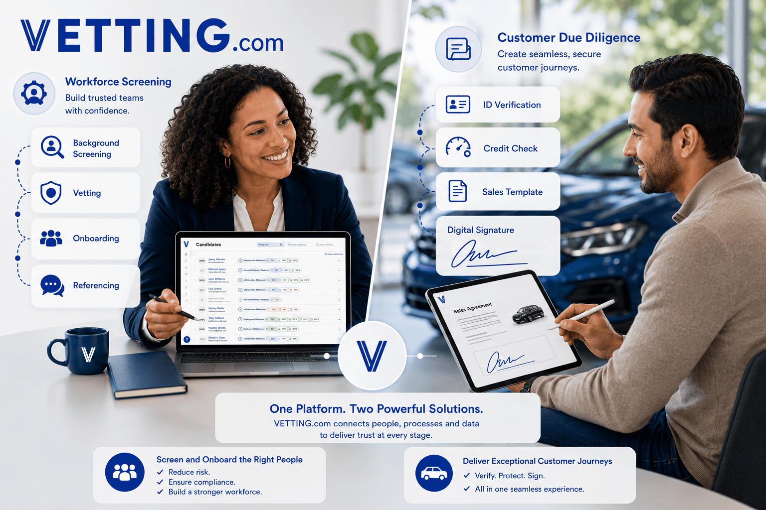due diligence background screening vetting